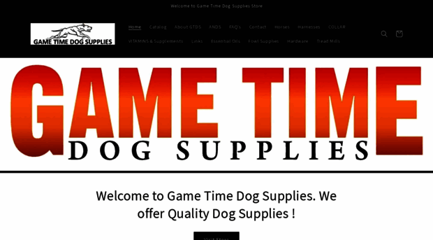 gametimedogsupplies.com