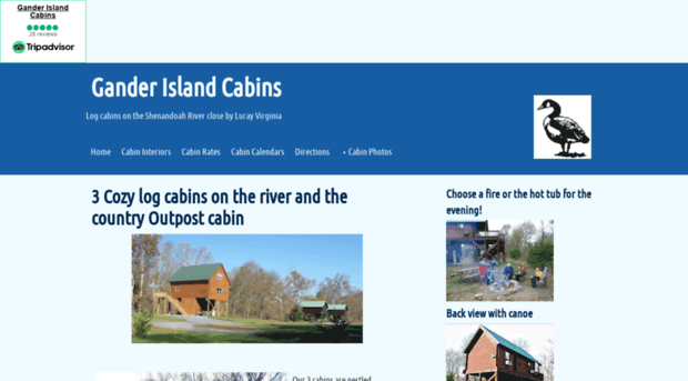 ganderislandcabins.com