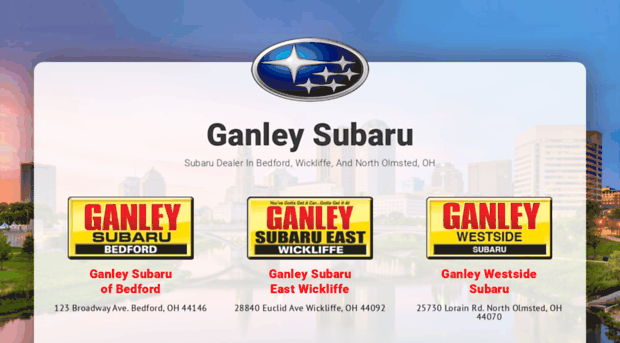 ganleysubarudeals.com