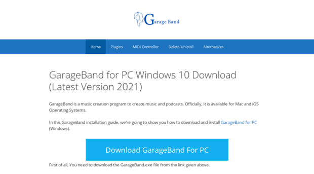 garagebandforpc.co
