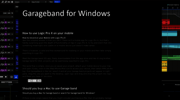 garagebandforwindows.com