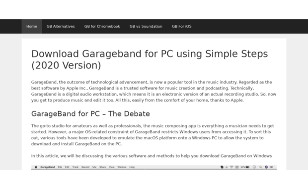 garagebandpc.com