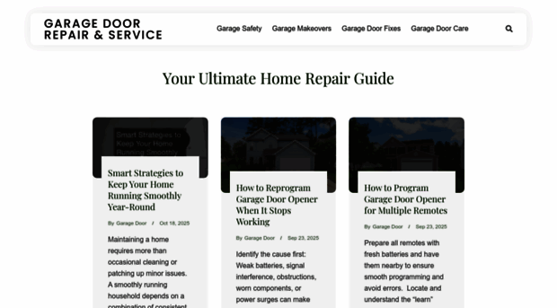 garagedoorrepairandservicenewsletter.com