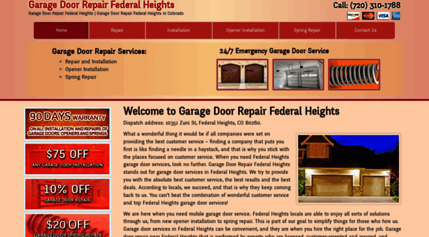 garagedoorrepairfederalheights.com