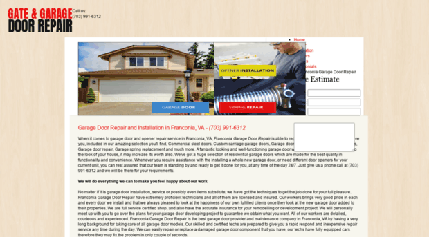 garagedoorrepairfranconia.com