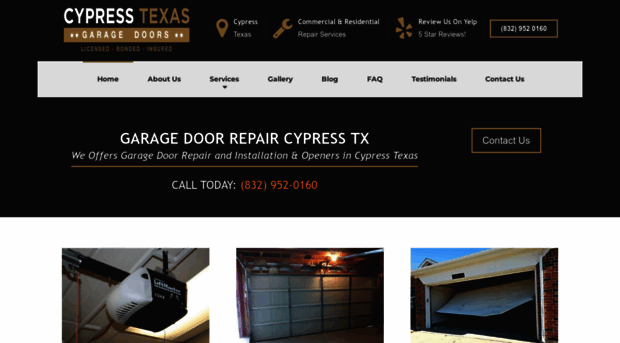 garagedoorrepairincypresstx.com