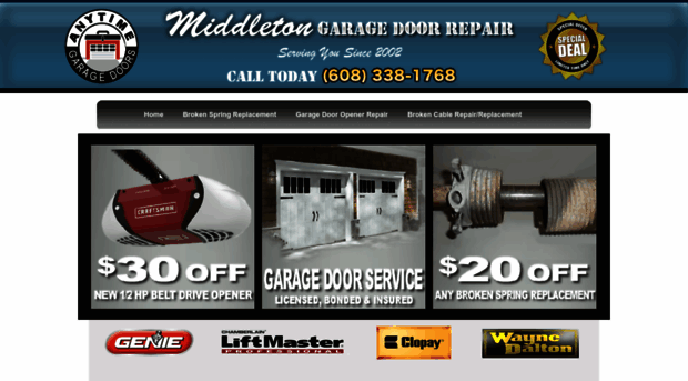 garagedoorrepairmiddleton.com