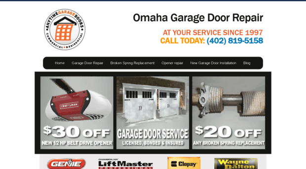 garagedoorrepairomahane.com