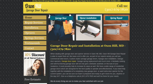 garagedoorrepairoxonhill.com