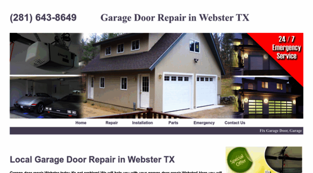 garagedoorrepairwebster.com