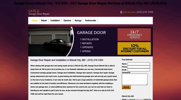 garagedoorsellicottcity.com