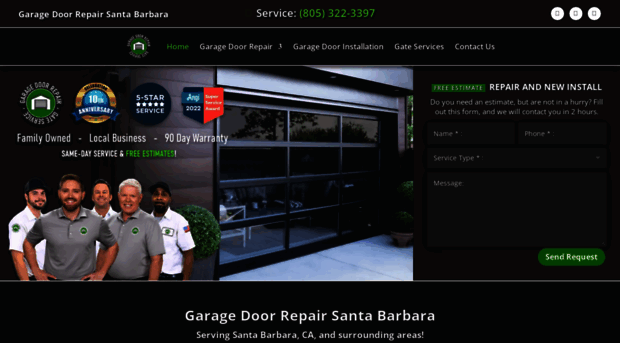 garagedoorsrepairsantabarbara.com