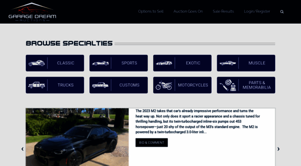 garagedreamauctions.com