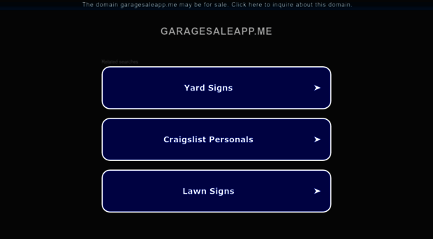 garagesaleapp.me