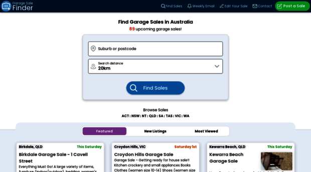 garagesalefinder.net.au