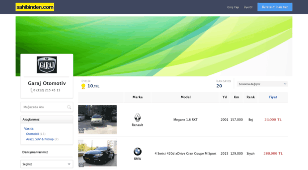 garajotomotivankara.sahibinden.com