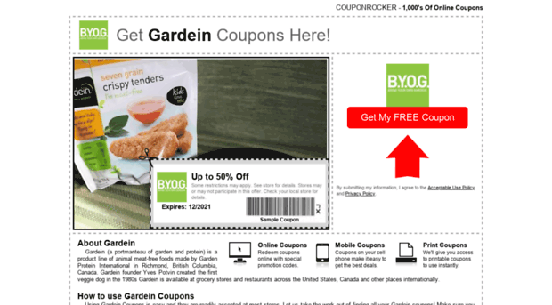 gardein.couponrocker.com