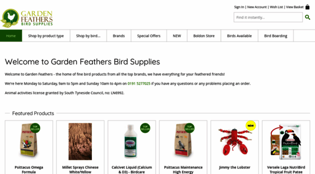 gardenfeathers.co.uk