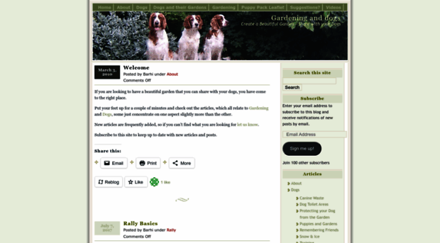 gardeninganddogs.com