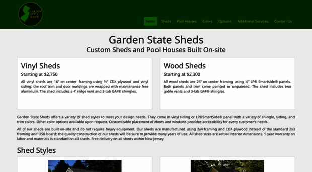 gardenstatesheds.com