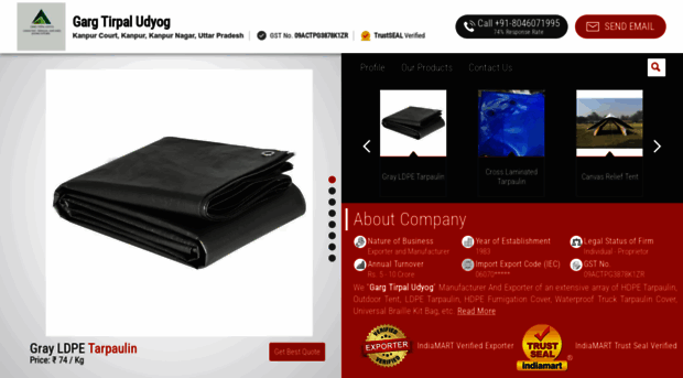 gargtarpaulins.com