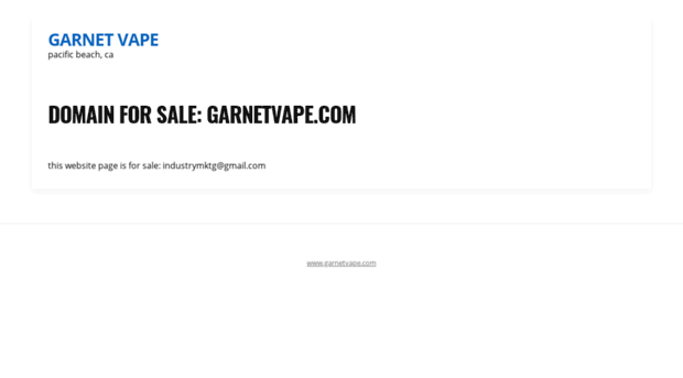 garnetvape.com