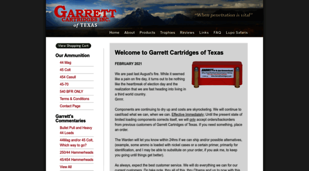 garrettcartridges.com