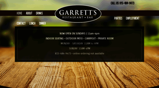 garrettsrestaurantbar.com