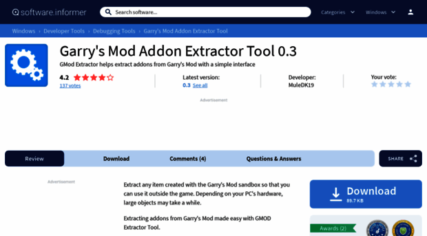 garry-s-mod-addon-extractor-tool.software.informer.com