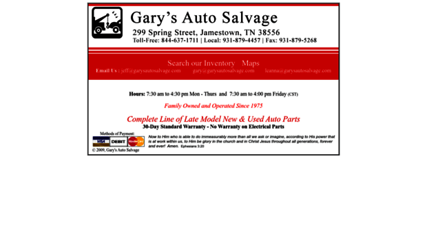 garyautosalvage.com