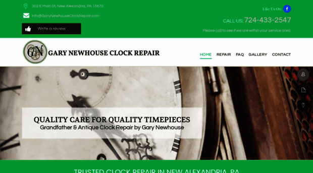 garynewhouseclockrepair.com