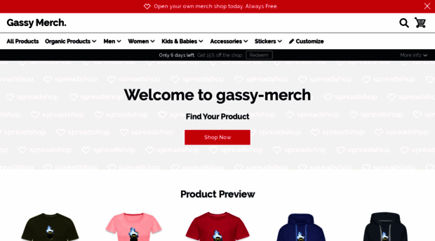 gassy-merch.myspreadshop.com