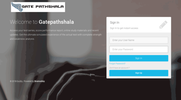 gatepathshala.quizky.net