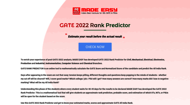 gaterankpredictor.madeeasy.in