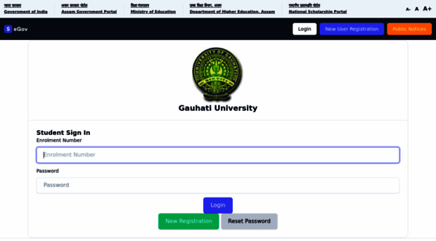 gauhati.samarth.edu.in