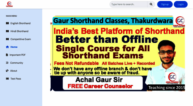 gaurshorthandclasses.classx.co.in