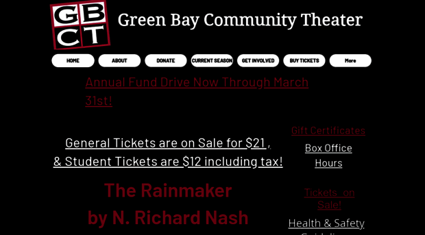 gbcommunitytheater.com