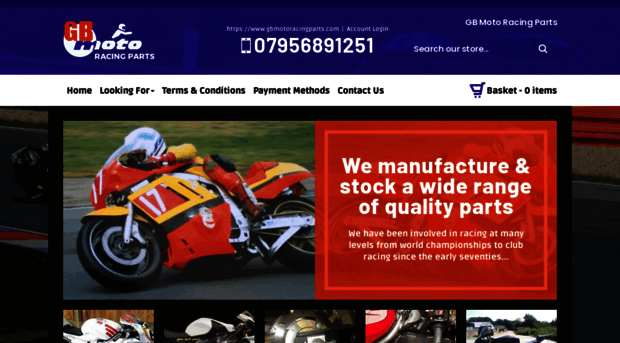 gbmotoracingparts.com