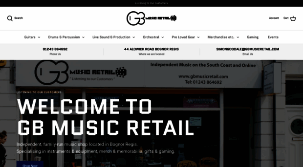 gbmusicretail.com