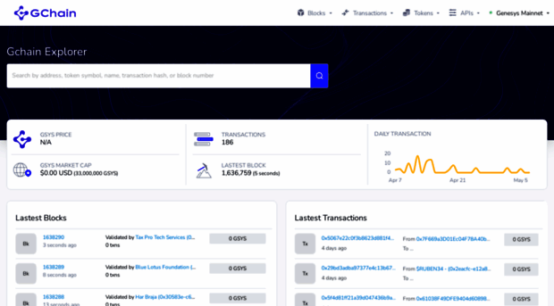 gchainexplorer.genesys.network