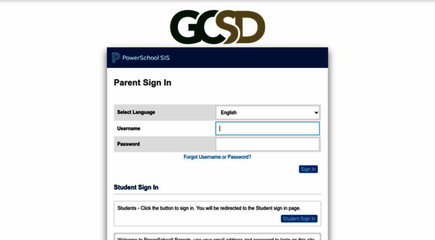 gcsd.powerschool.com - Parent Sign In - Gcsd Powerschool
