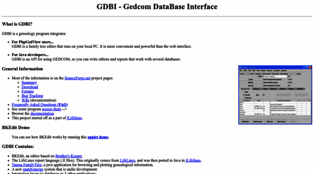 gdbi.sourceforge.net