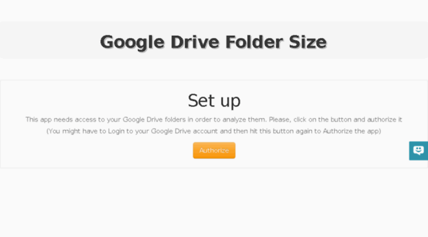 google drive folder size