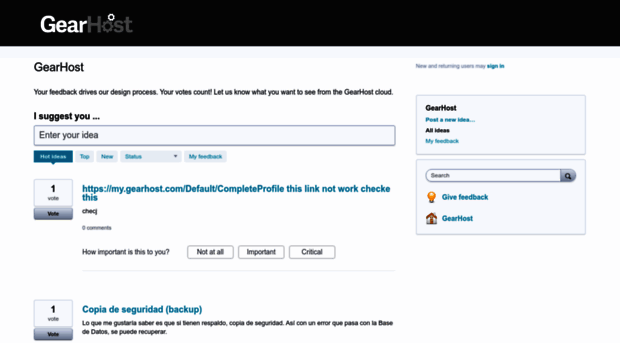 gearhost.uservoice.com