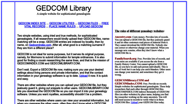 gedcomlibrary.com