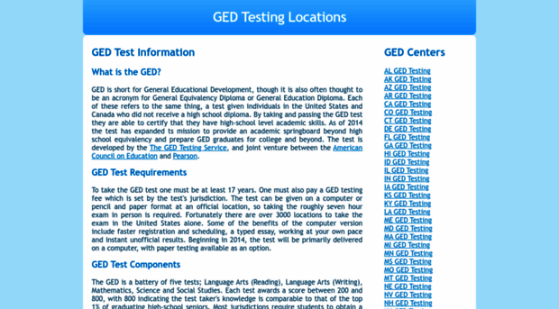 gedtestinglocations.com