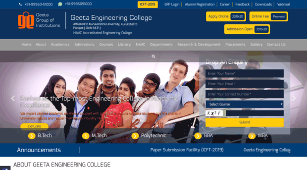 geetaengineeringcollege.in