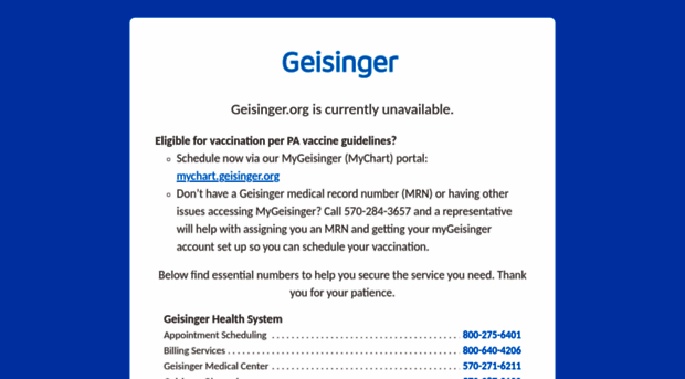 geisingerconnect.geisinger.org