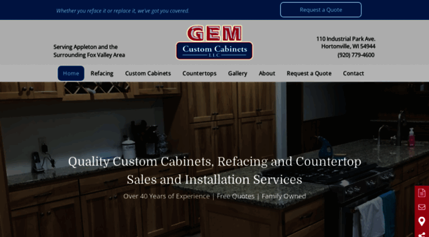 gemcustomcabinet.com