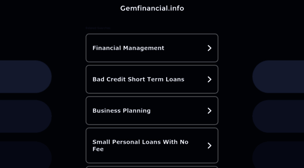 gemfinancial.info